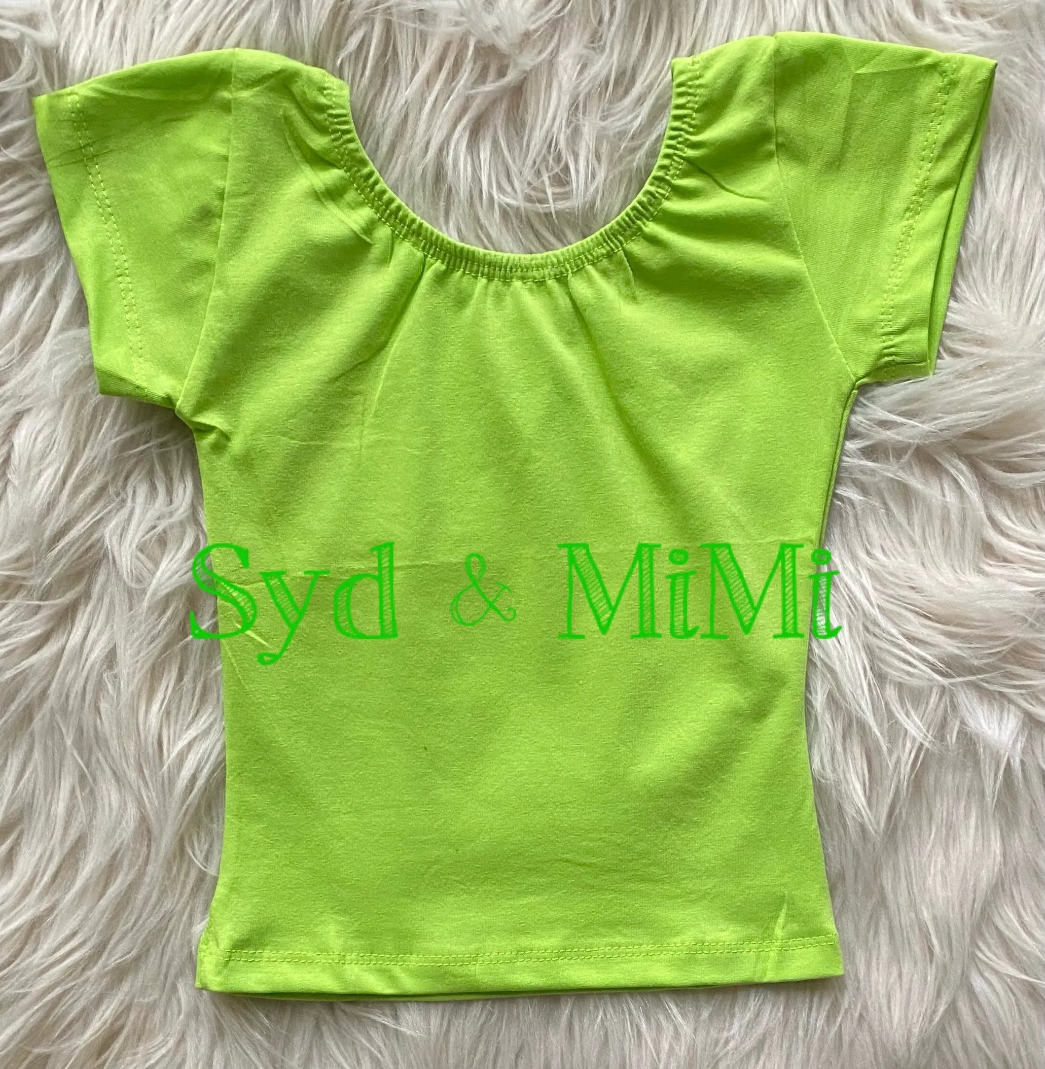 1 left! 2/3yr  ~ Cap Sleeve Top ~ Lime