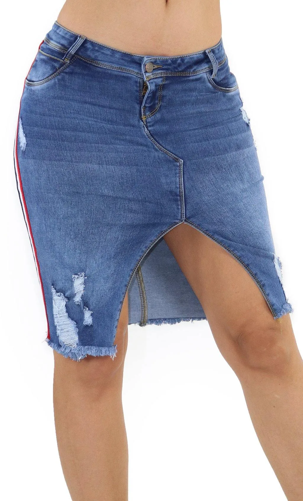 18916 Denim Skirt Women Maripily Rivera