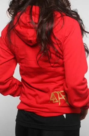 Adapt - Gold Blooded  Women's Hoodie, Red