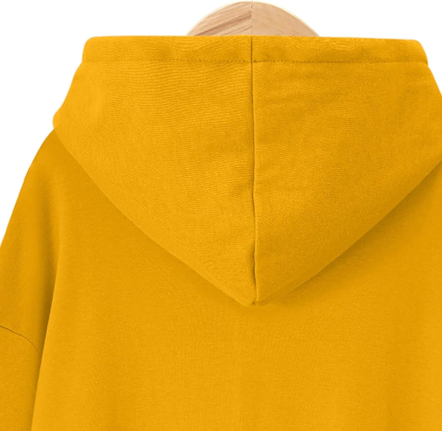 Akklian Women's Hoodie Sweatshirt Dress Knee Length Long Pullover Tops Split Hem Drawstring Hoodies Fall Winter Plush Sweater