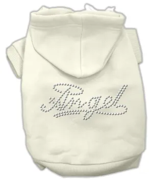 Angel Rhinestud Hoodie Cream S (10)