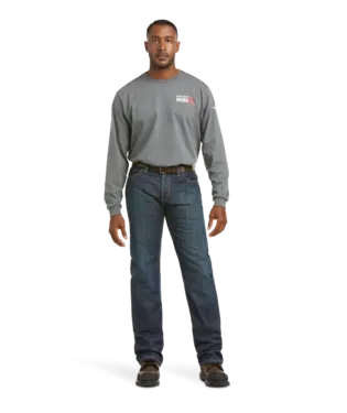 Ariat, FR M4 Relaxed Basic Boot Cut Jean, 10012555, Shale