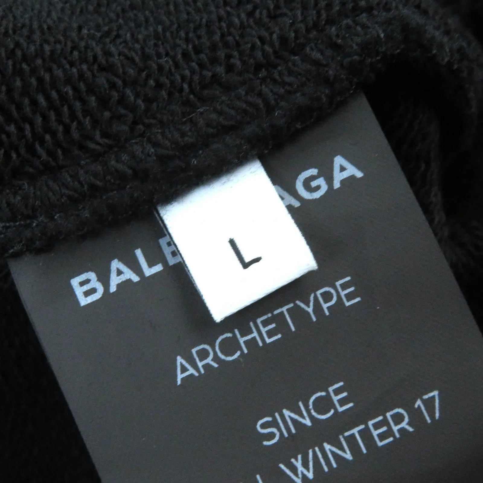 Balenciaga Cotton Back Logo Oversized Pullover