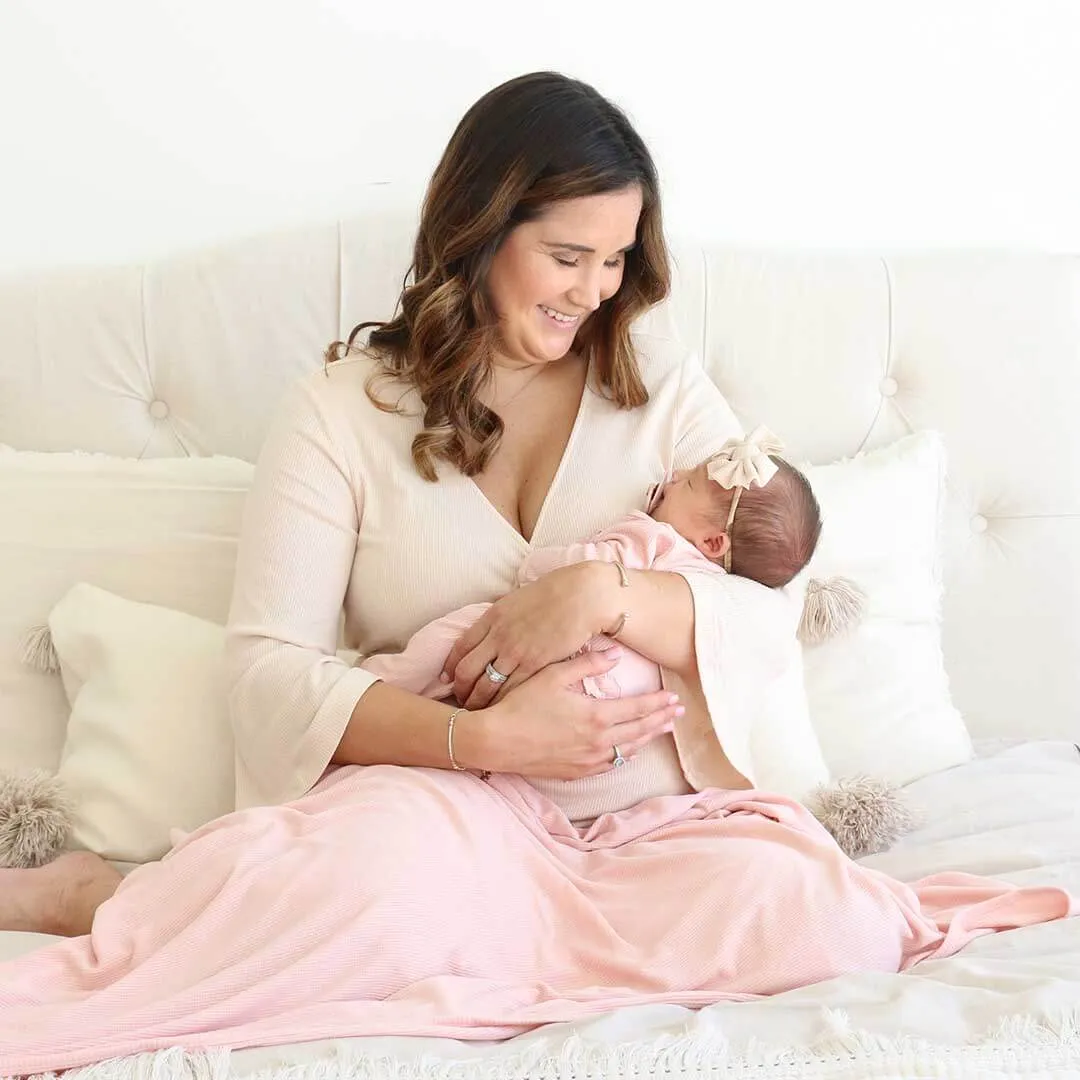 Bamboo Knit Maternity Robe | Solids