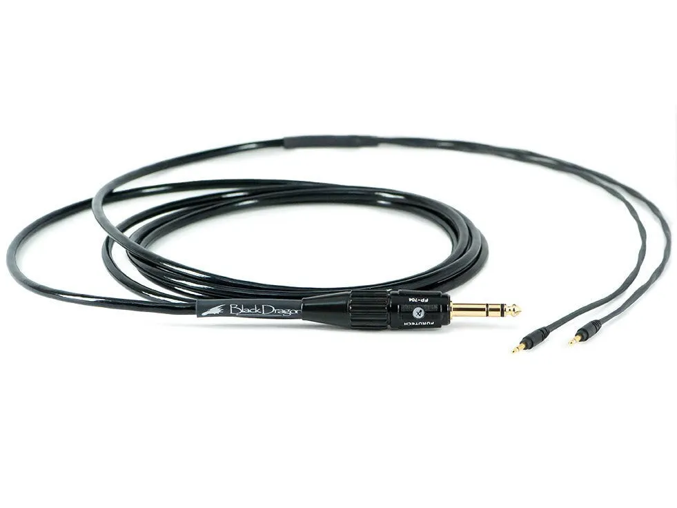 Premium Black Dragon V2 Cable for Abyss Diana TC & Phi Headphones - High-Performance Audio Upgrade