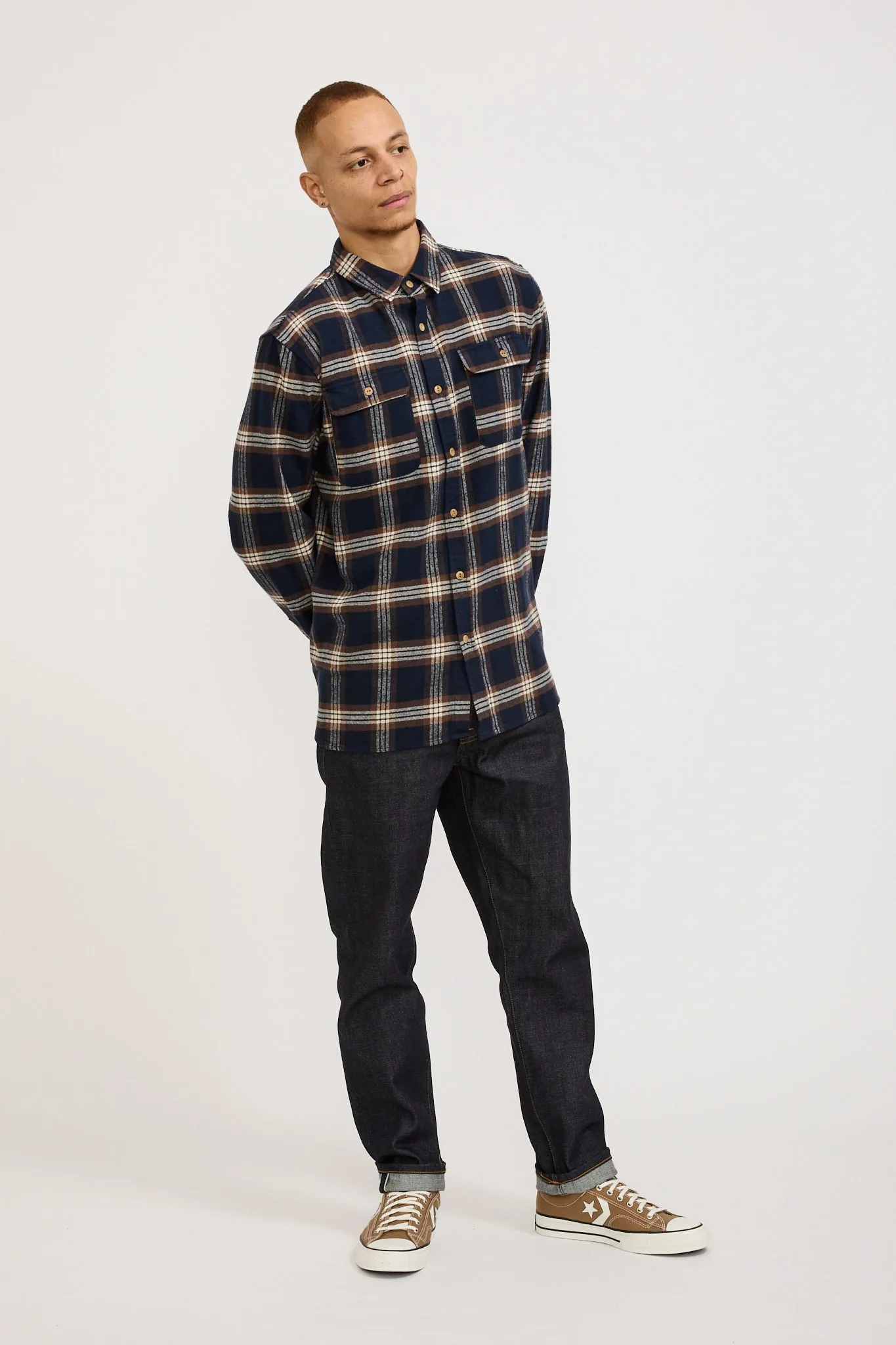 Blanket Flannel Shirt Smoke Blue