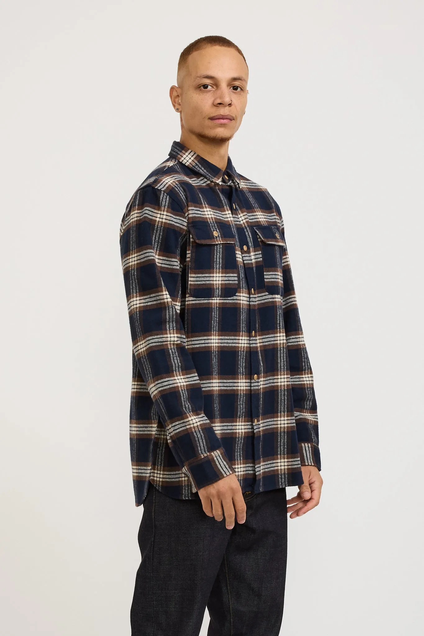 Blanket Flannel Shirt Smoke Blue
