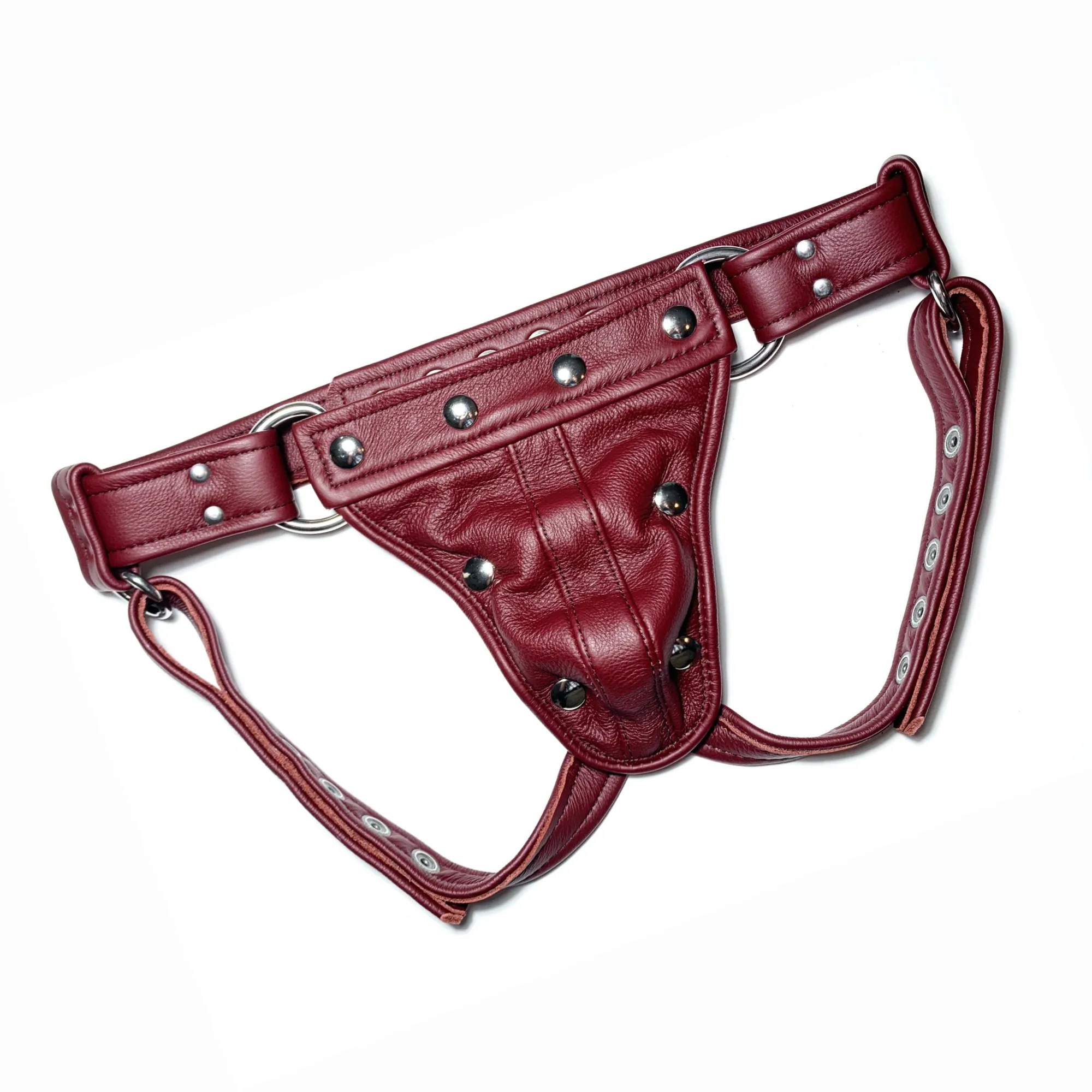 Brown Leather Jockstrap