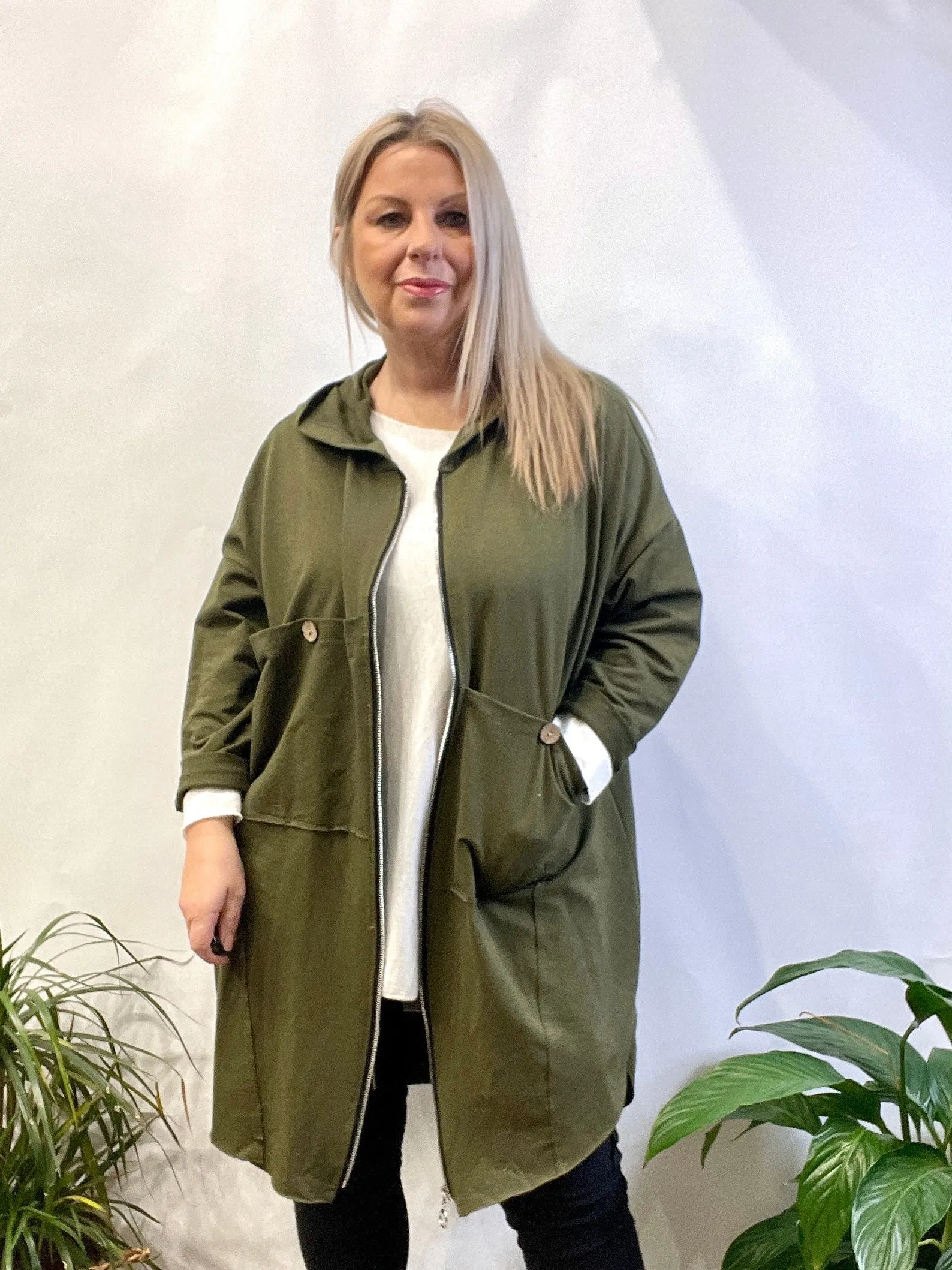 Chelsea Double Front Pocket C6 Zip Front Hoodie