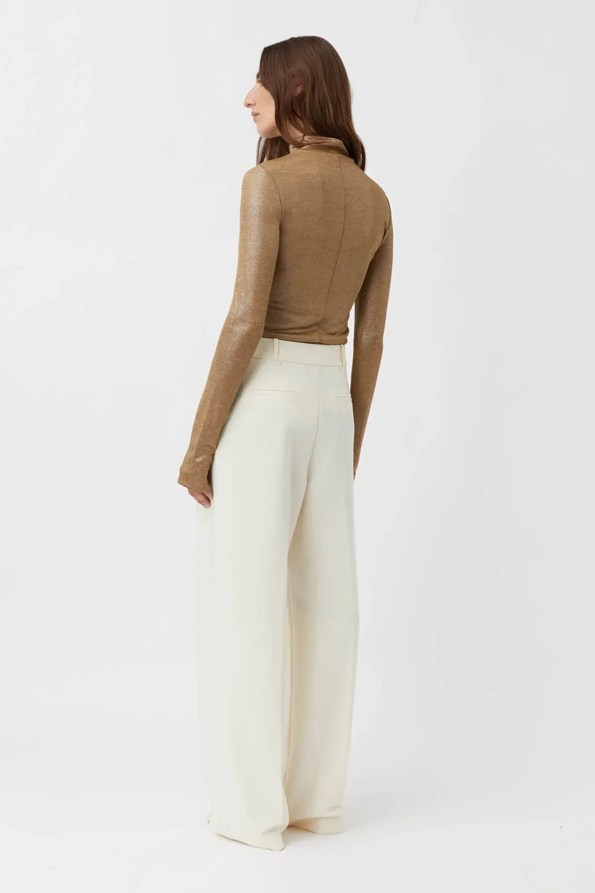 Cora High Waisted Pant Cream