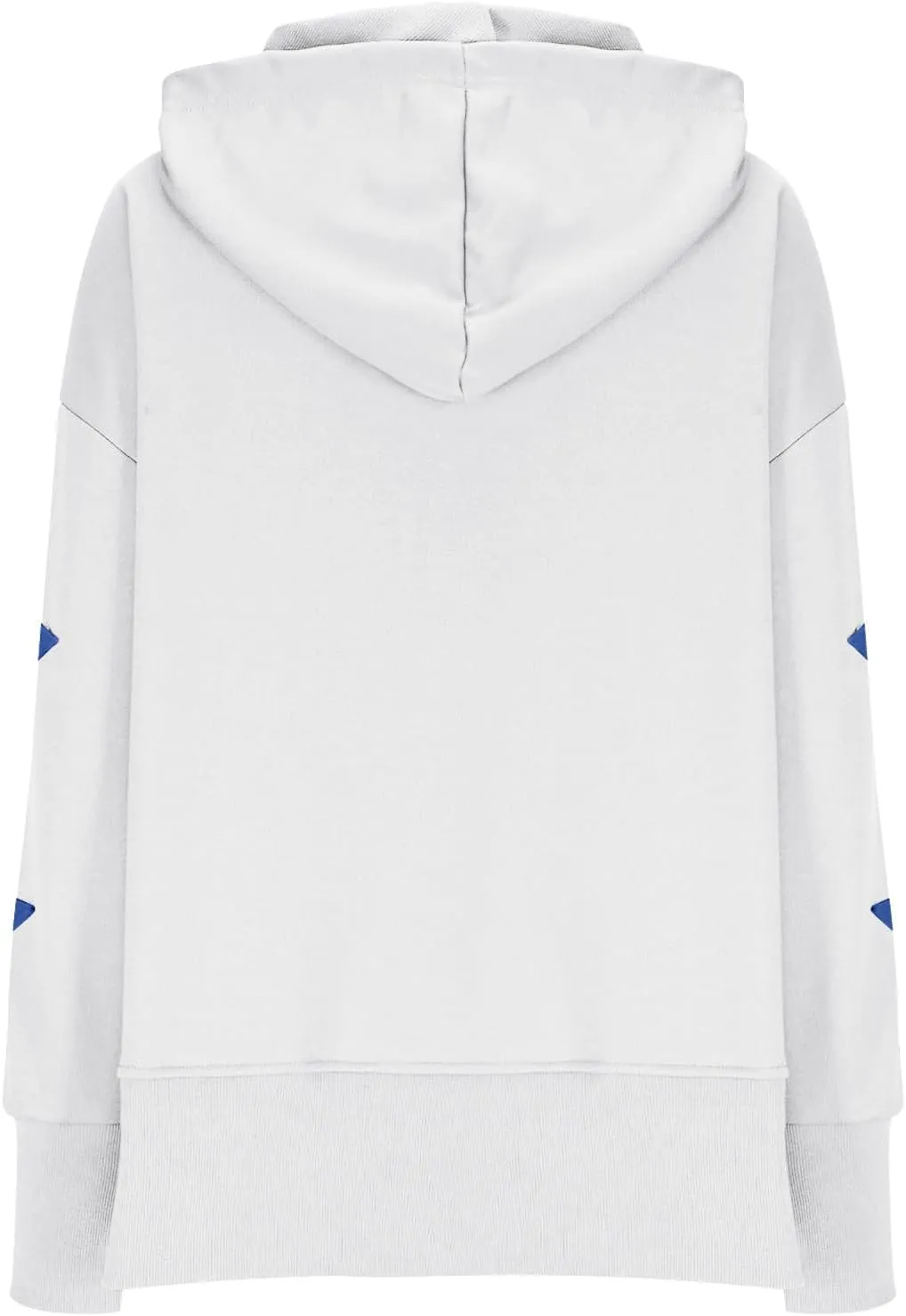 Cute Hoodies For Women Trendy 2024 Oversized Star Print Hooded Sweatshirt Side Slit Fall Pullover Tops y2k Clothes
