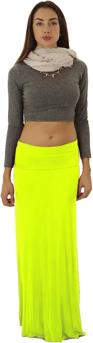 Dinamit Jeans Women's Rayon Spandex Maxi Skirt