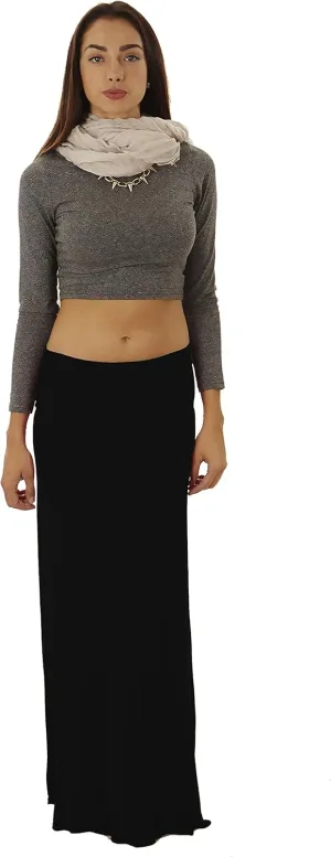 Dinamit Jeans Women's Rayon Spandex Maxi Skirt