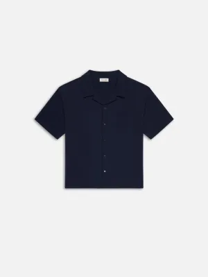 Duo Fold Relaxed Short Sleeve Shirt -- Navy
