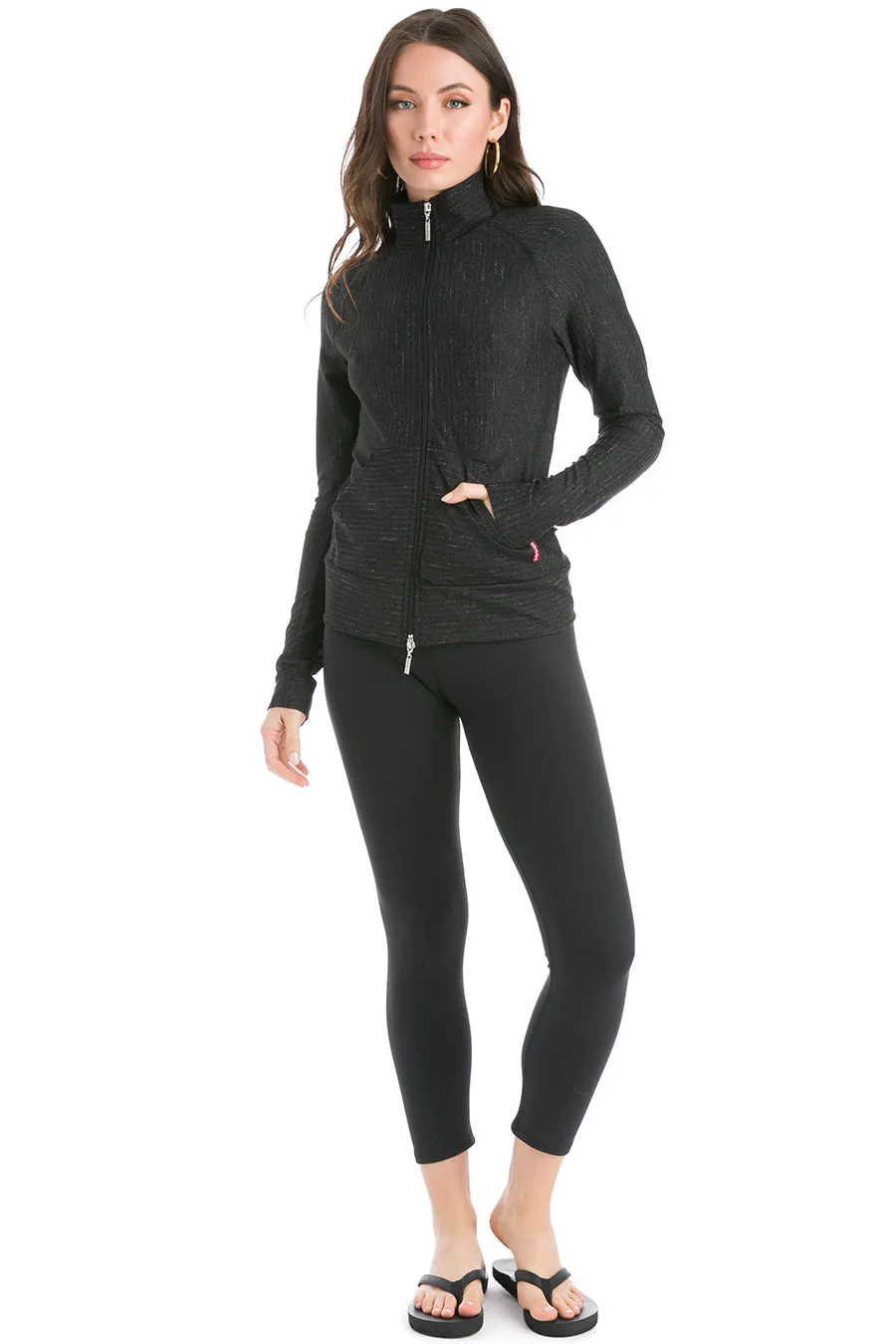 Flat Waist Capri Performance Legging