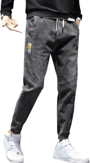 Fleece Trousers Jeans Haroun Pants Slim Size Plus Stretch Men's Men's Pants Baggy Jeans for Men Mens Pants Slim Fit Water Resistant Pants Men(Grey,Large)