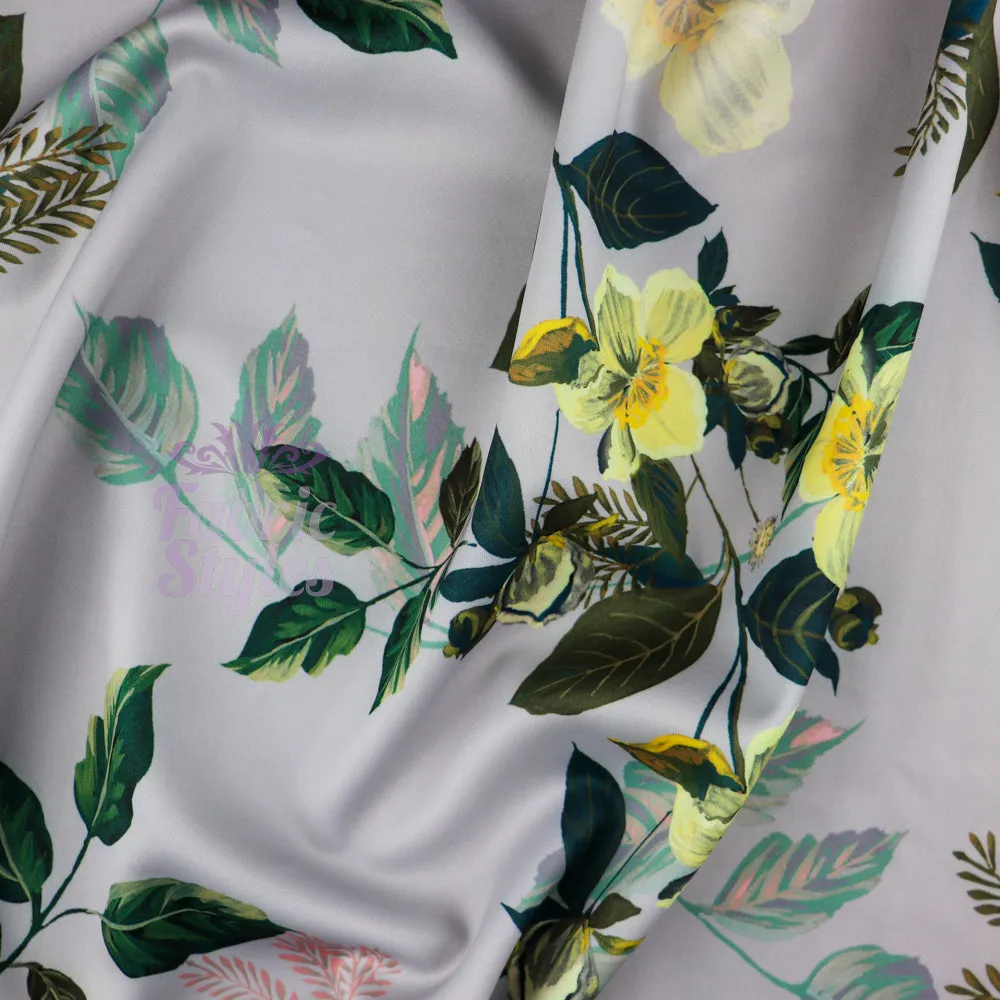 FS974 Grey Floral