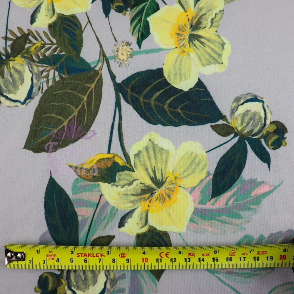FS974 Grey Floral