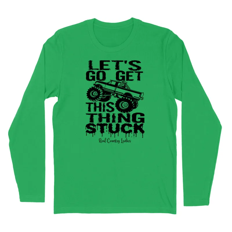 Get This Thing Stuck Black Print Hoodies & Long Sleeves