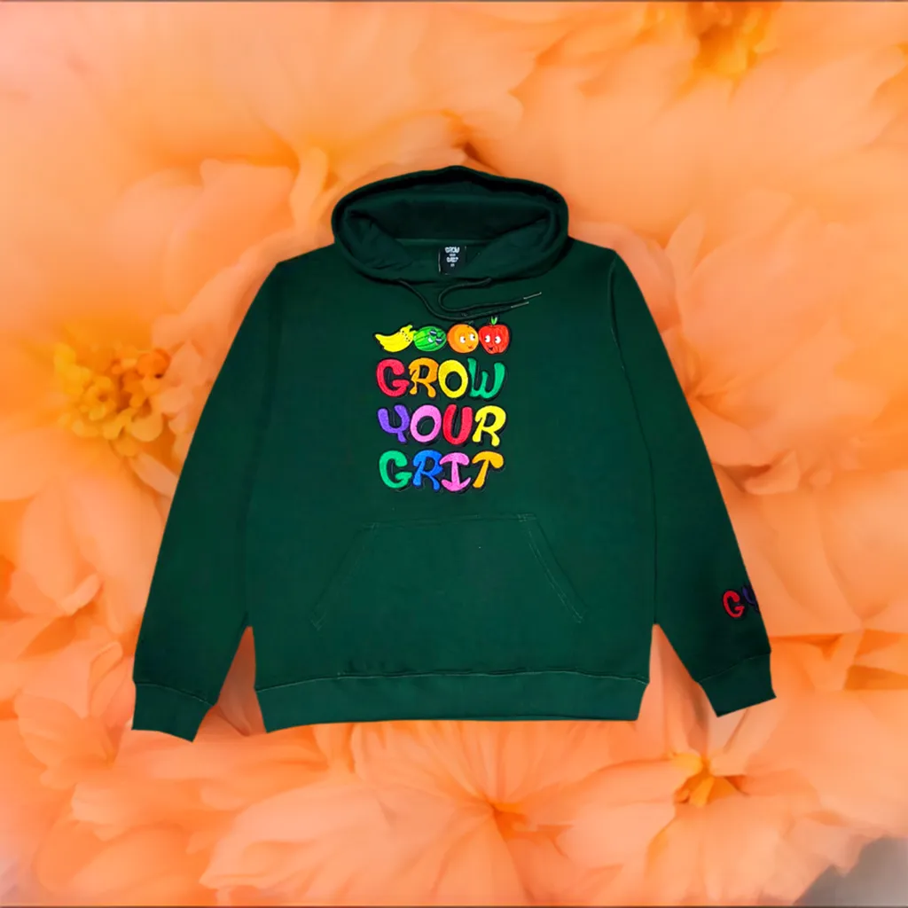 Grit Sportswear Tech fleece Emerald-Green hoodie