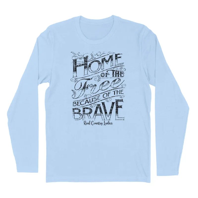 Home Of The Free Black Print Hoodies & Long Sleeves