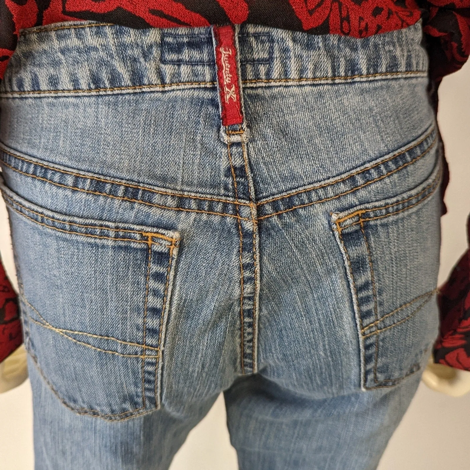 Houston Lowest Rise Thrashed Flare Jeans 12 x 34