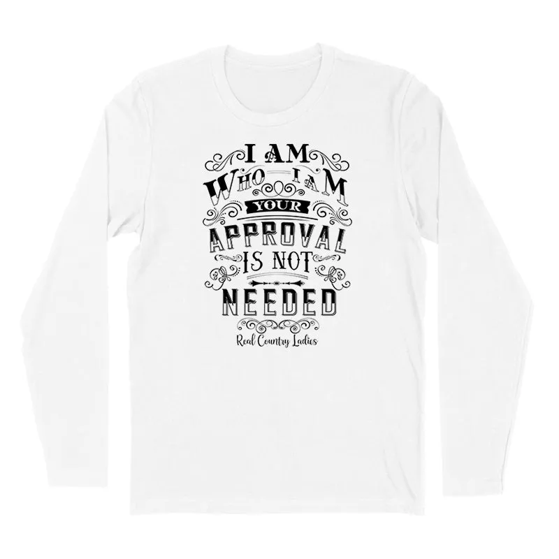 I Am Who I Am Black Print Hoodies & Long Sleeves