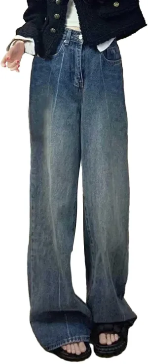 Jeans for Women Wide Leg Baggy Jeans High Waisted Y2K Cargo Pants Casual Loose Boyfriends Trousers Vintage Streetwear