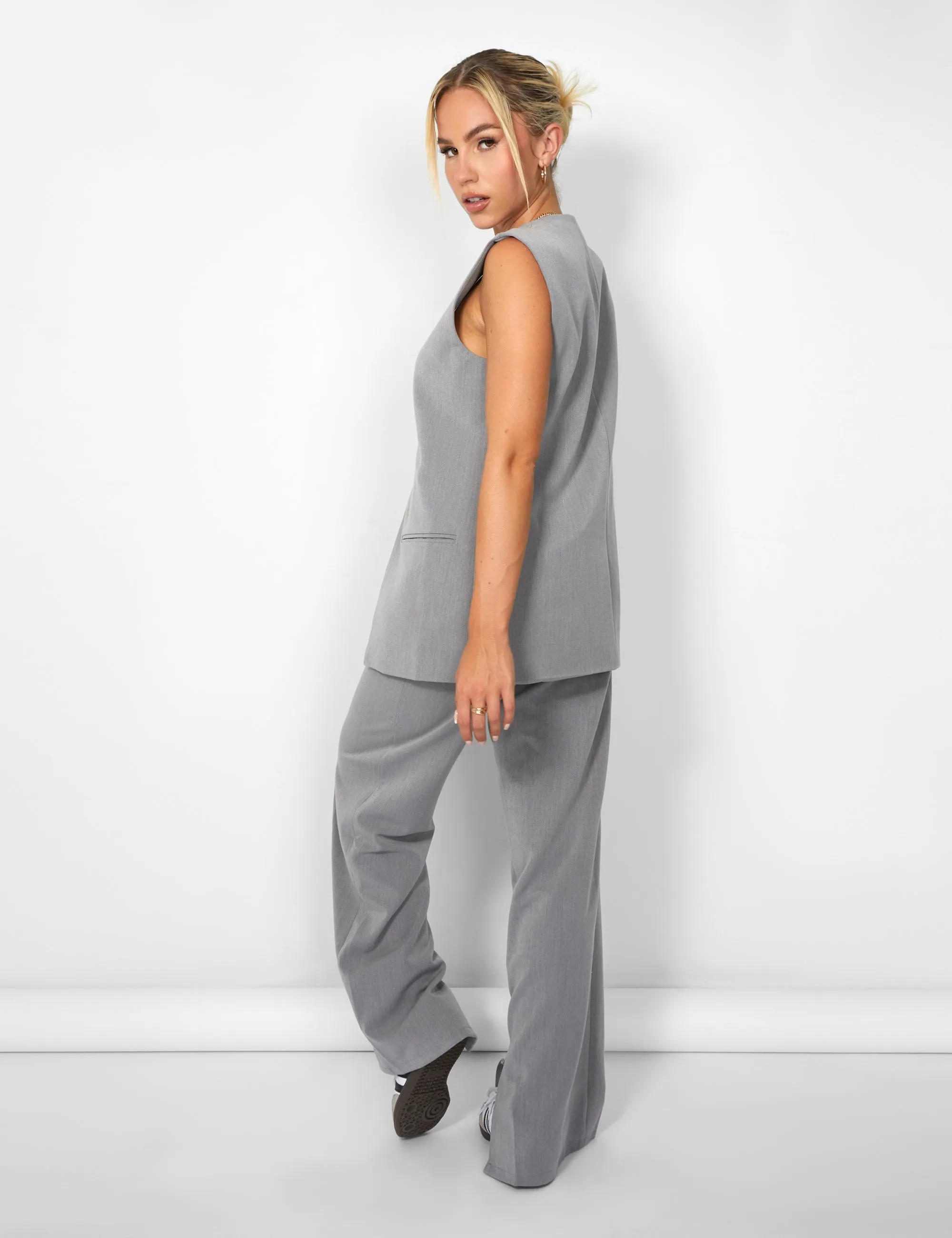 Kaiia Tailored Trousers Grey