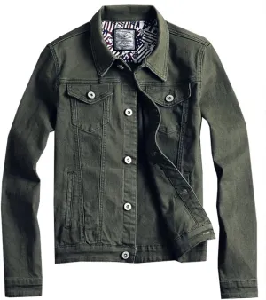 Kedera Men Denim Jacket Casual Slim Fit Button Down Biker Jeans