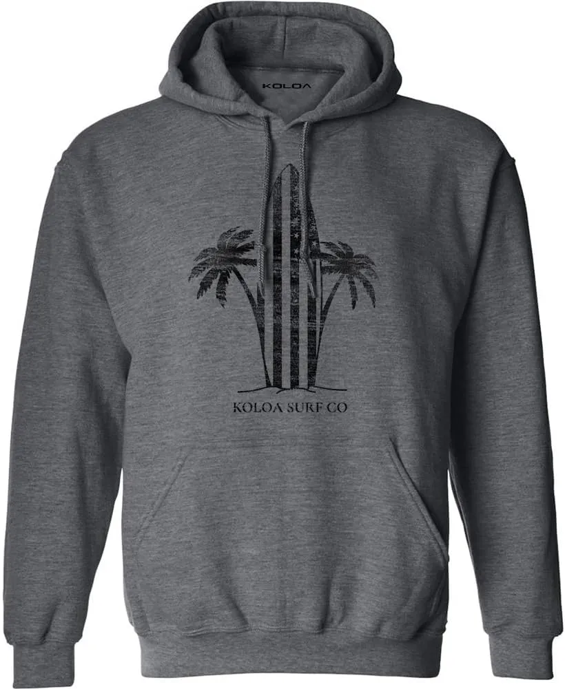 Koloa Surf Men's Retro USA Surfboards Logo Heavyweight Pullover Hoodies in XS-5XL