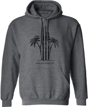 Koloa Surf Men's Retro USA Surfboards Logo Heavyweight Pullover Hoodies in XS-5XL