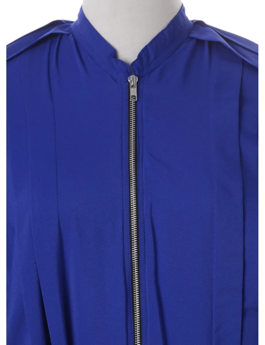 Label Blouse Blue Bomber