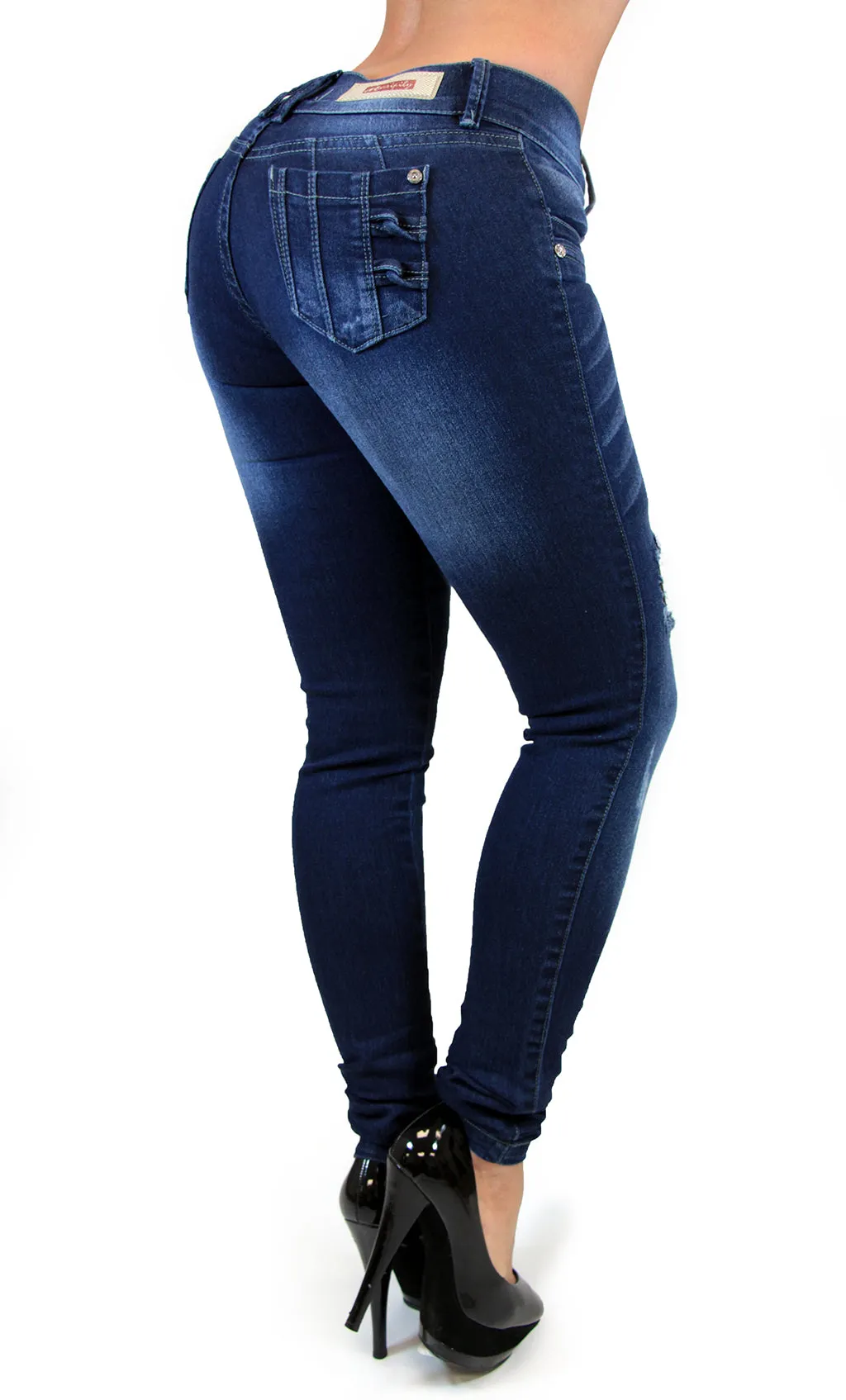 LAST ONE 17463 Distressed Maripily Skinny Jean