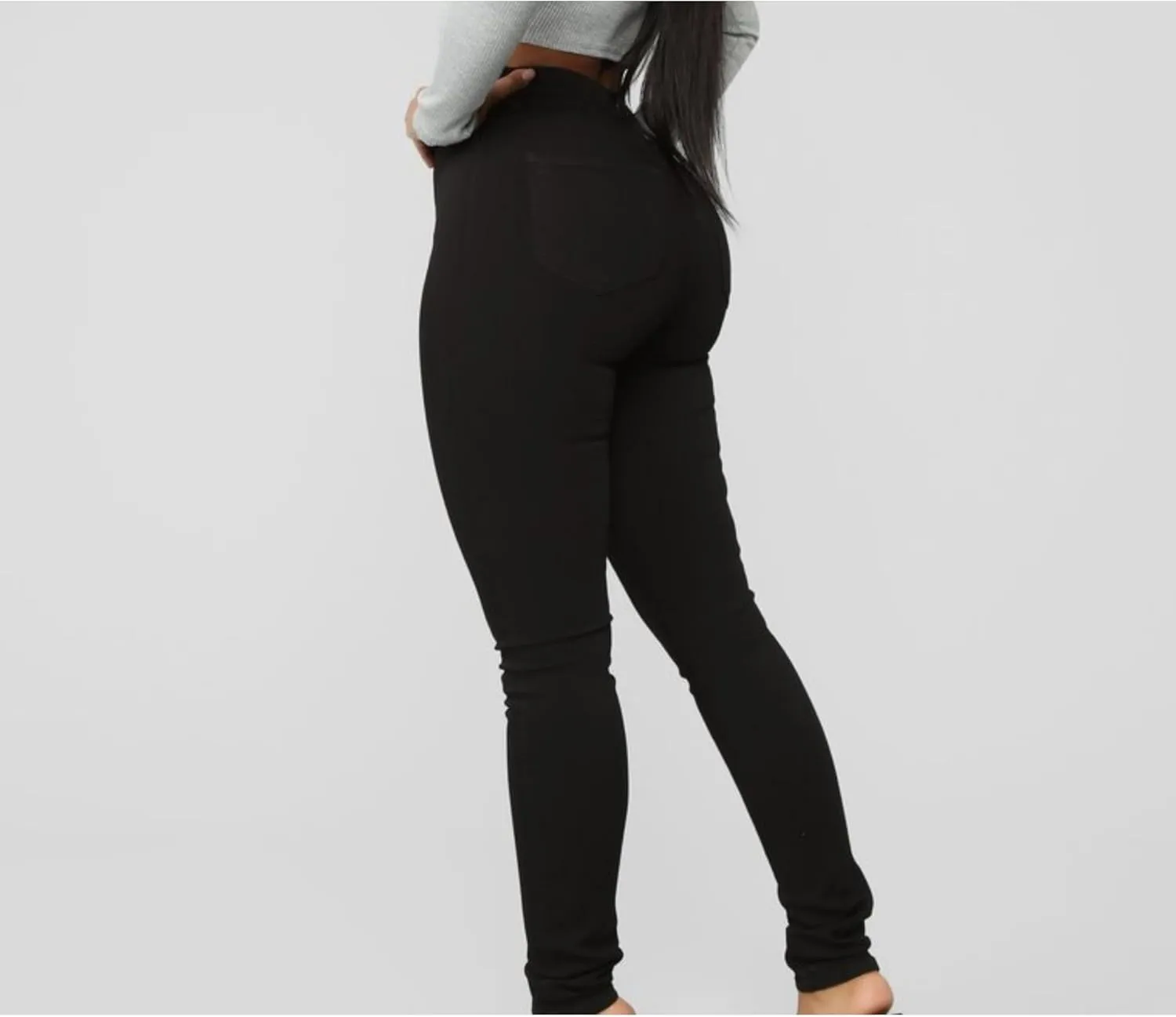 Maiyifu-GJ Butt Lifting Skinny Jeans for Women Casual Stretch Slim Fit Denim Pants Button Up High Waisted Jeans (BlackA1,X-Large)