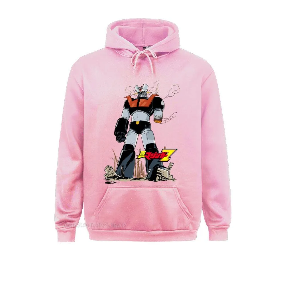 Mazinger Z Cartoon Anime Robot Cotton Sportswear Crew Neck Hoodie