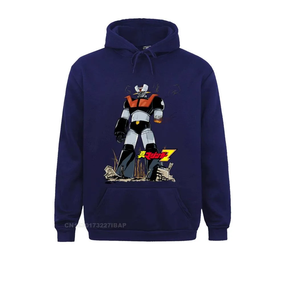 Mazinger Z Cartoon Anime Robot Cotton Sportswear Crew Neck Hoodie