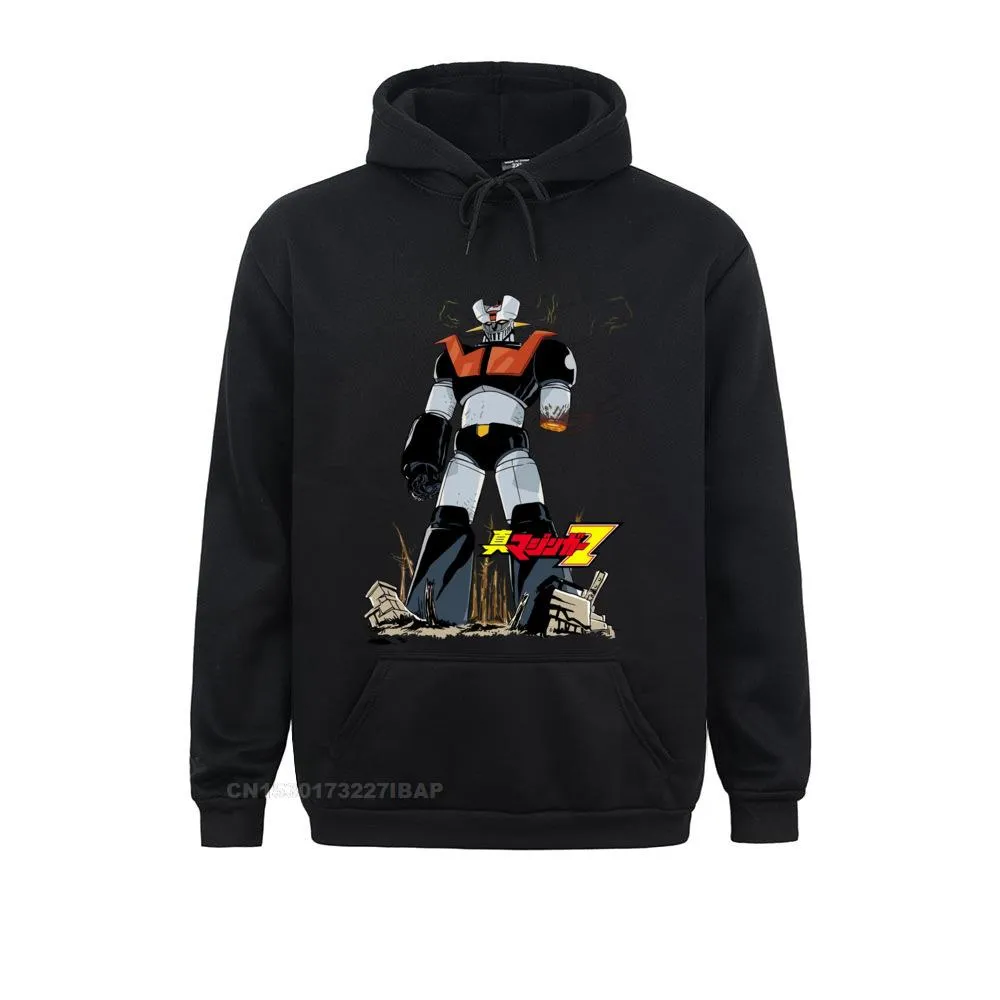 Mazinger Z Cartoon Anime Robot Cotton Sportswear Crew Neck Hoodie