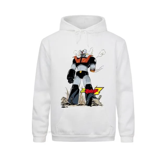 Mazinger Z Cartoon Anime Robot Cotton Sportswear Crew Neck Hoodie