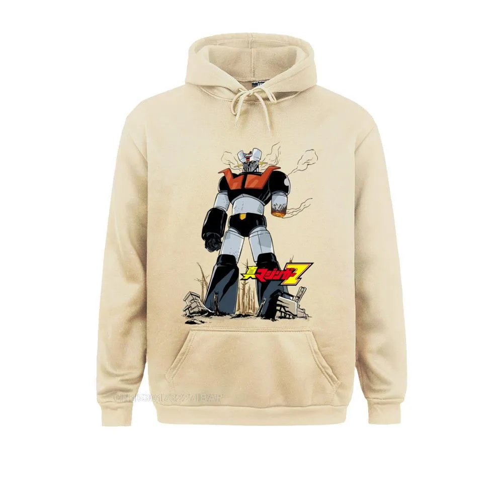 Mazinger Z Cartoon Anime Robot Cotton Sportswear Crew Neck Hoodie