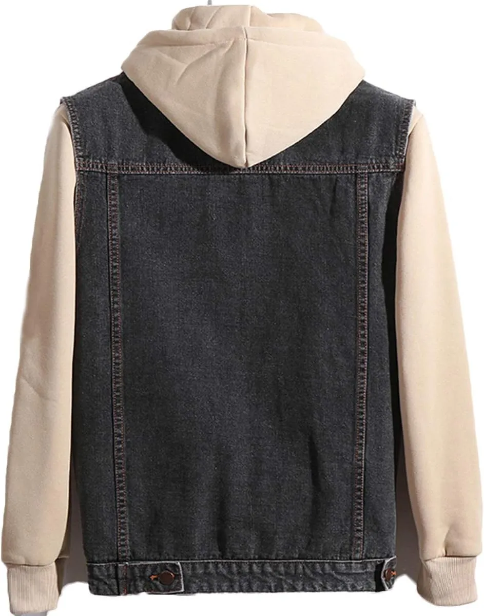 Men's Casual Button Up Denim Vest Vintage Sleeveless Jeans Vest Jacket