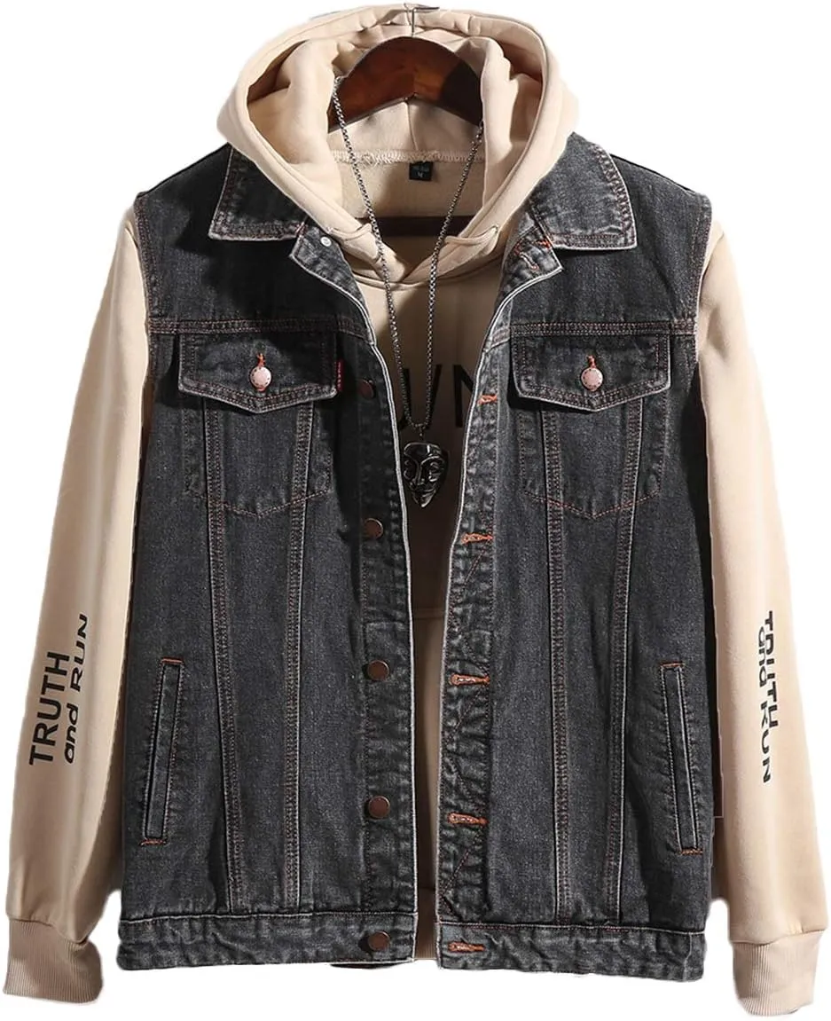 Men's Casual Button Up Denim Vest Vintage Sleeveless Jeans Vest Jacket