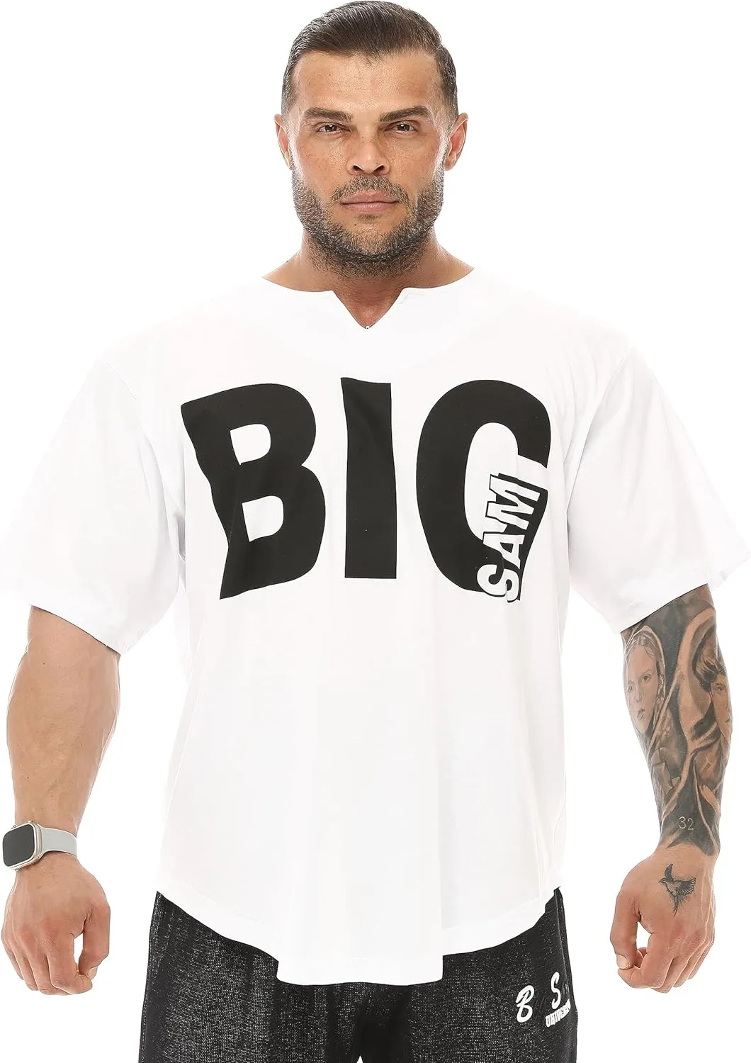 Men's Oversize T-Shirt Thin Fabric 100% Cotton Rag Top Gym T-Shirt
