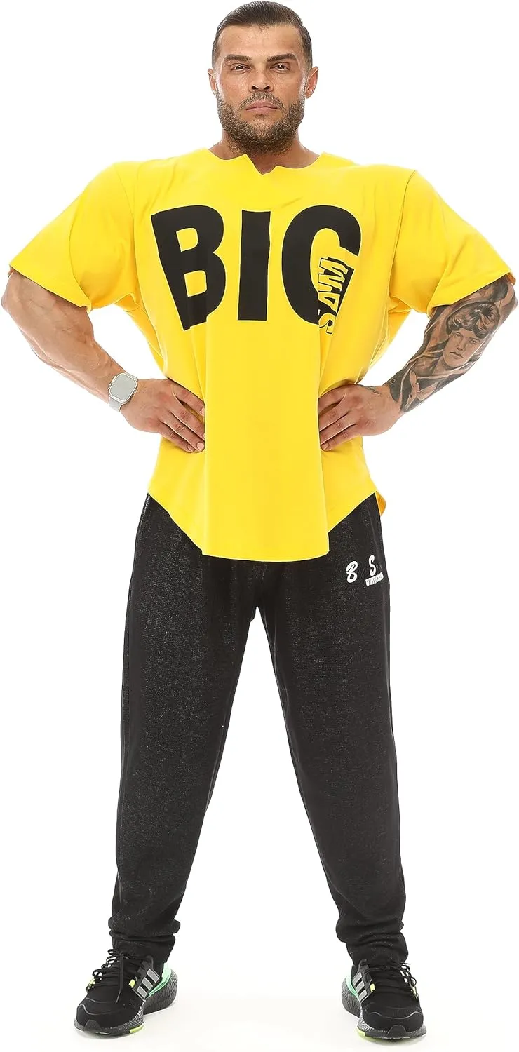 Men's Oversize T-Shirt Thin Fabric 100% Cotton Rag Top Gym T-Shirt