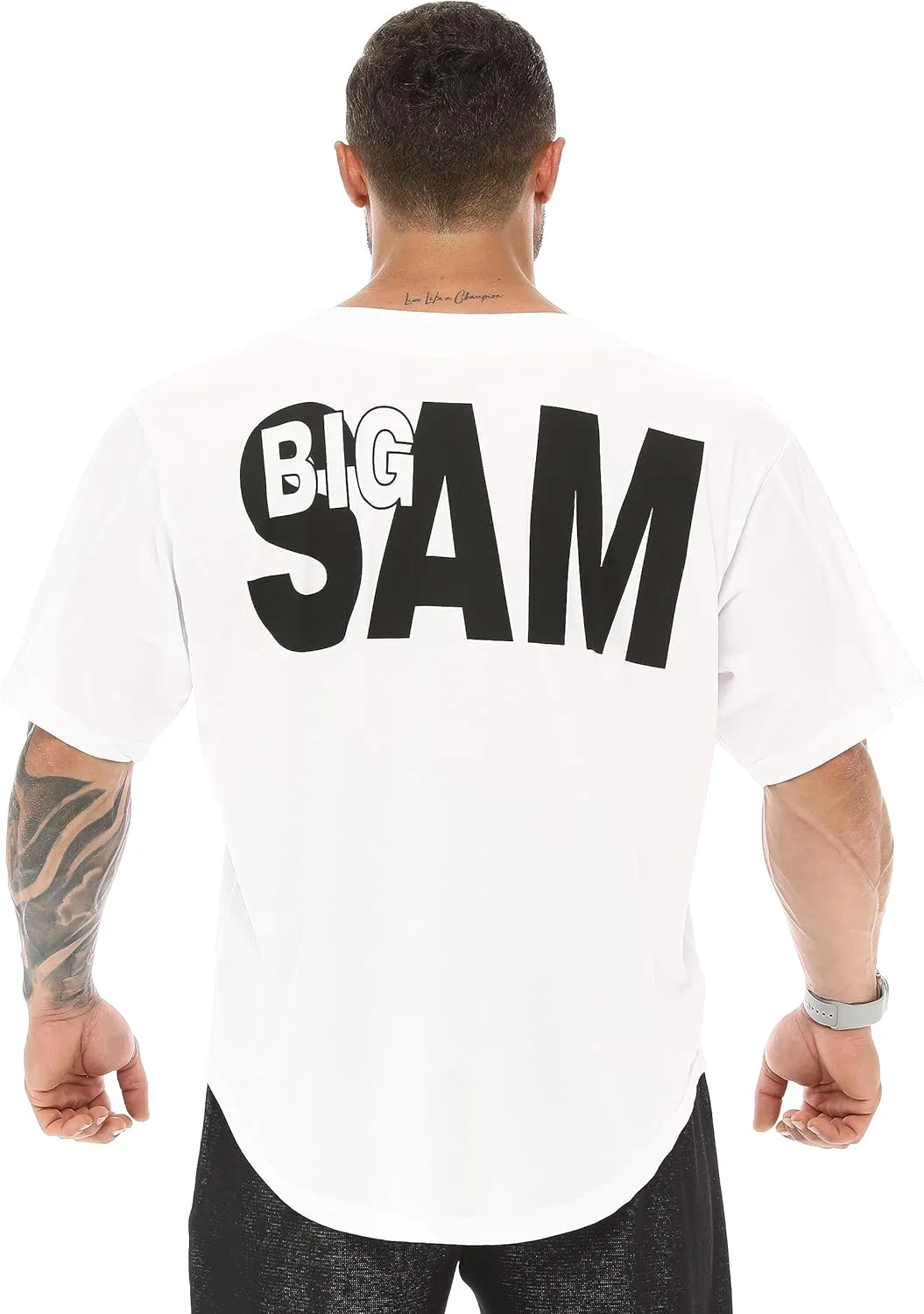 Men's Oversize T-Shirt Thin Fabric 100% Cotton Rag Top Gym T-Shirt