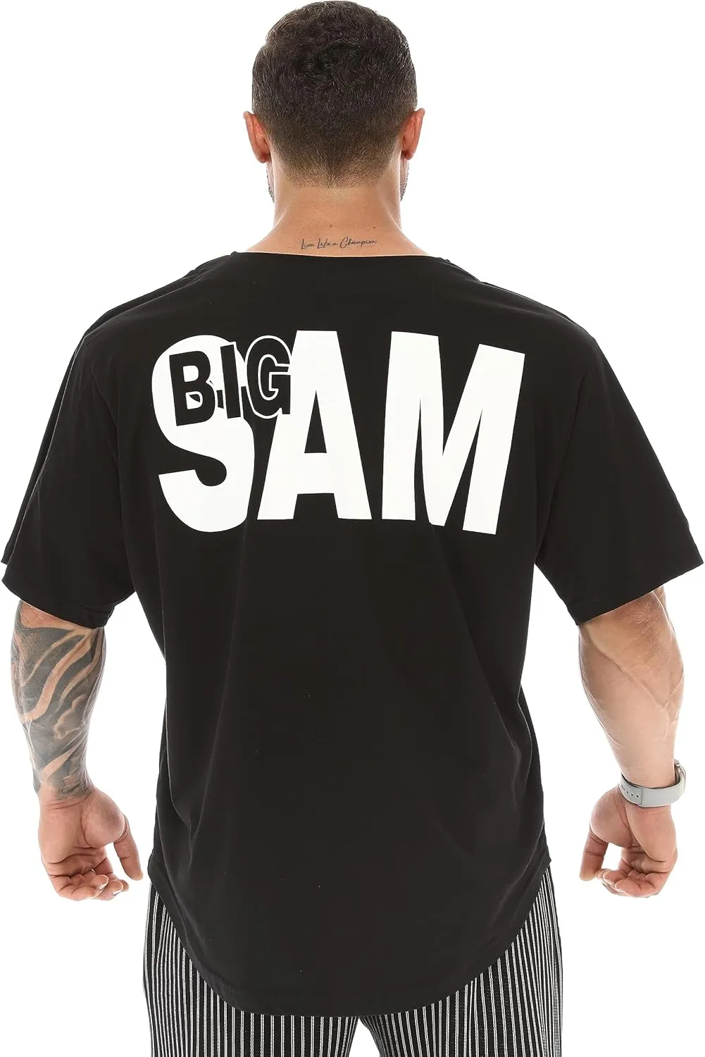 Men's Oversize T-Shirt Thin Fabric 100% Cotton Rag Top Gym T-Shirt