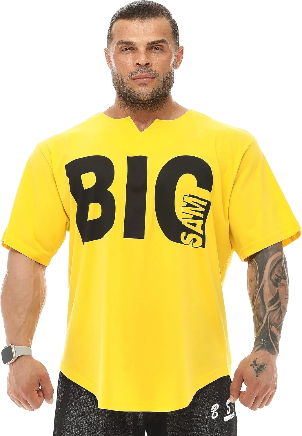Men's Oversize T-Shirt Thin Fabric 100% Cotton Rag Top Gym T-Shirt