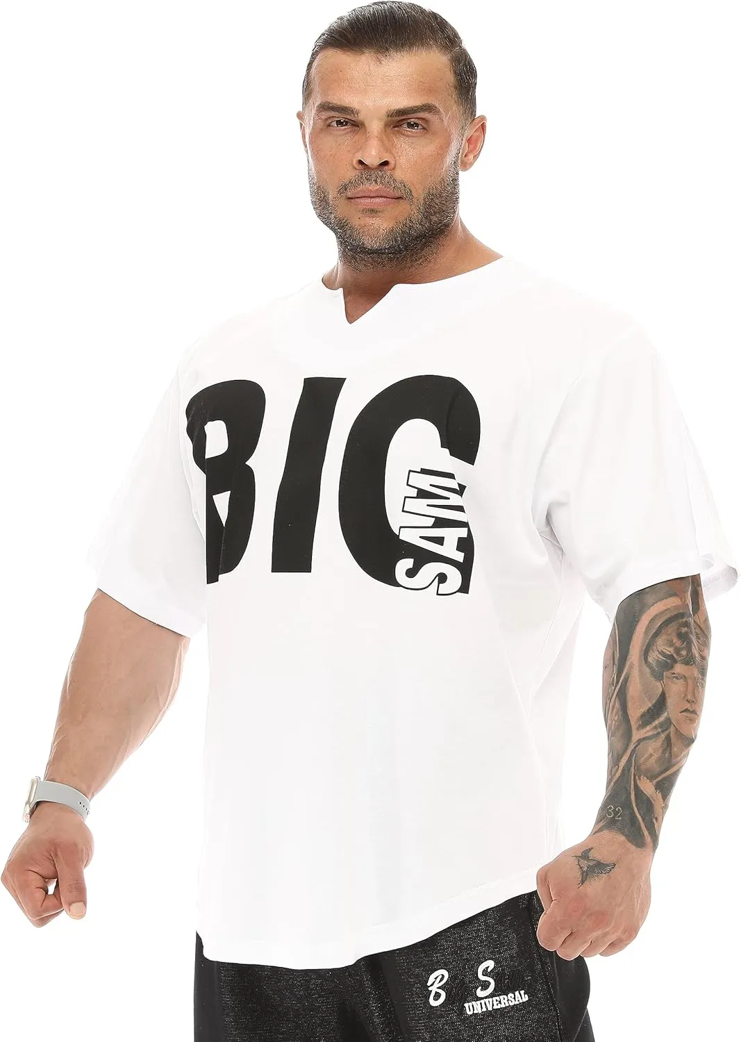 Men's Oversize T-Shirt Thin Fabric 100% Cotton Rag Top Gym T-Shirt