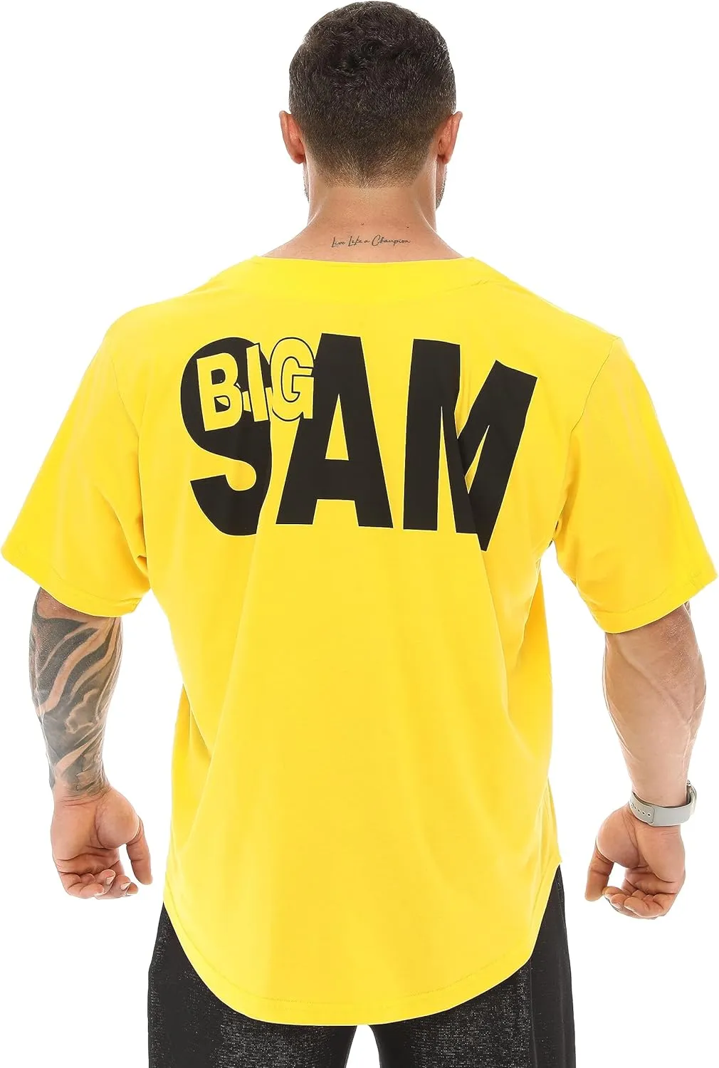 Men's Oversize T-Shirt Thin Fabric 100% Cotton Rag Top Gym T-Shirt