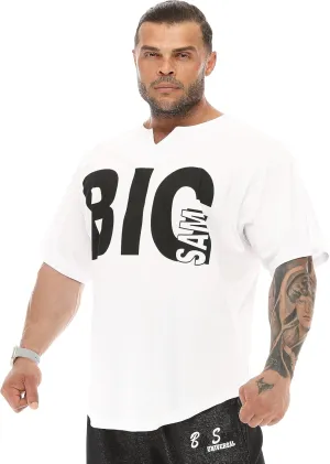 Men's Oversize T-Shirt Thin Fabric 100% Cotton Rag Top Gym T-Shirt